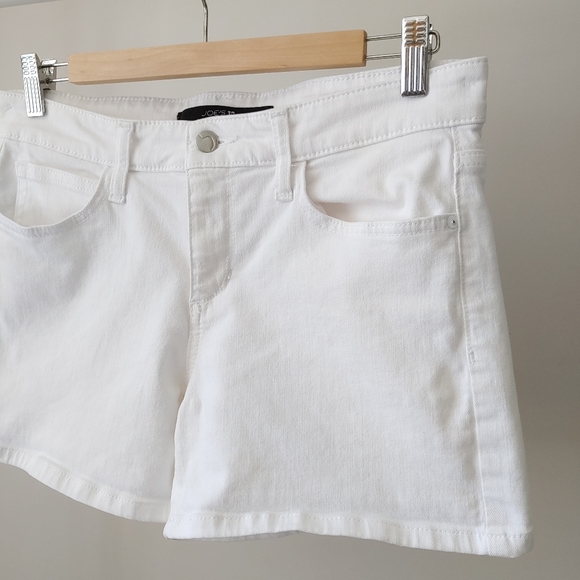 Joe's Jeans White Rolled Denim Shorts Jenny Size 27 - Picture 8 of 15
